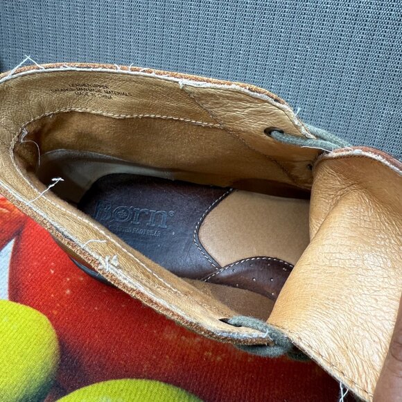 Born Mens Size 10.5M Brown Leather Lace-Up Chukka Ankle Boots - Picture 9 of 9